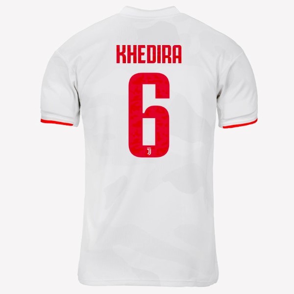 Camiseta Juventus NO.6 Khedira 2ª 2019-2020 Gris Blanco